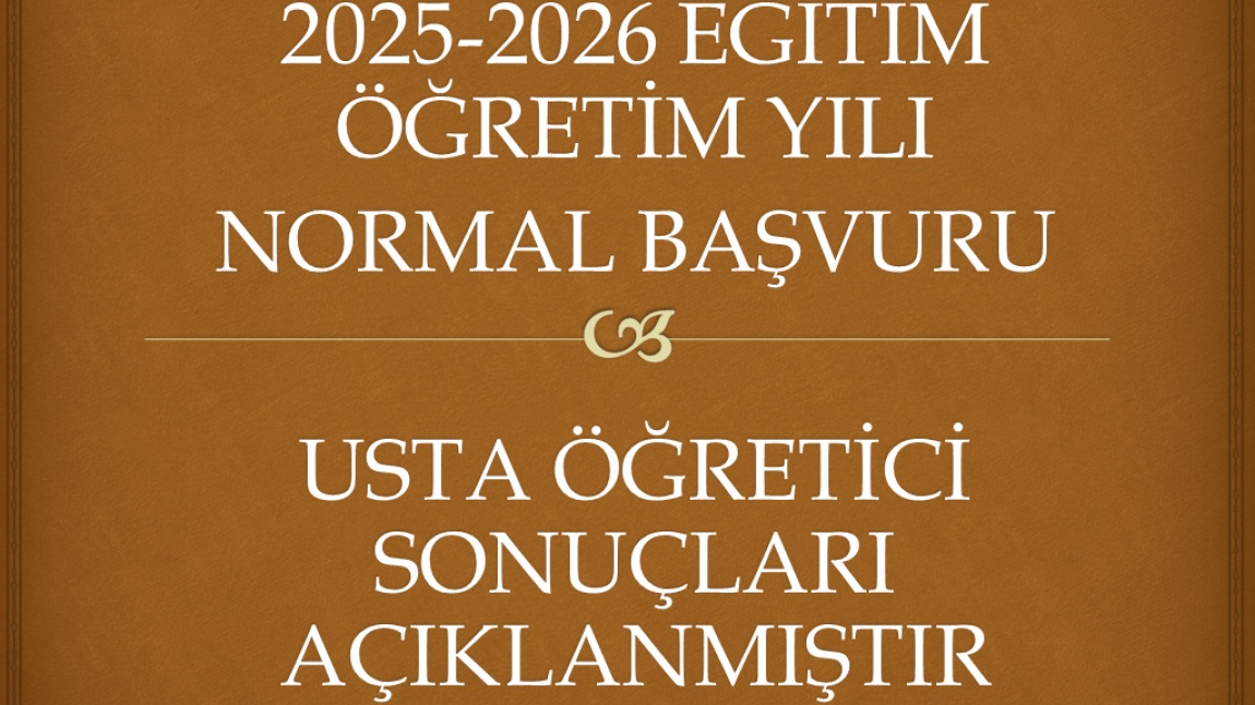 USTA ÖĞRETİCİ SIRALAMA SONUÇLARI AÇIKLANMIŞTIR...